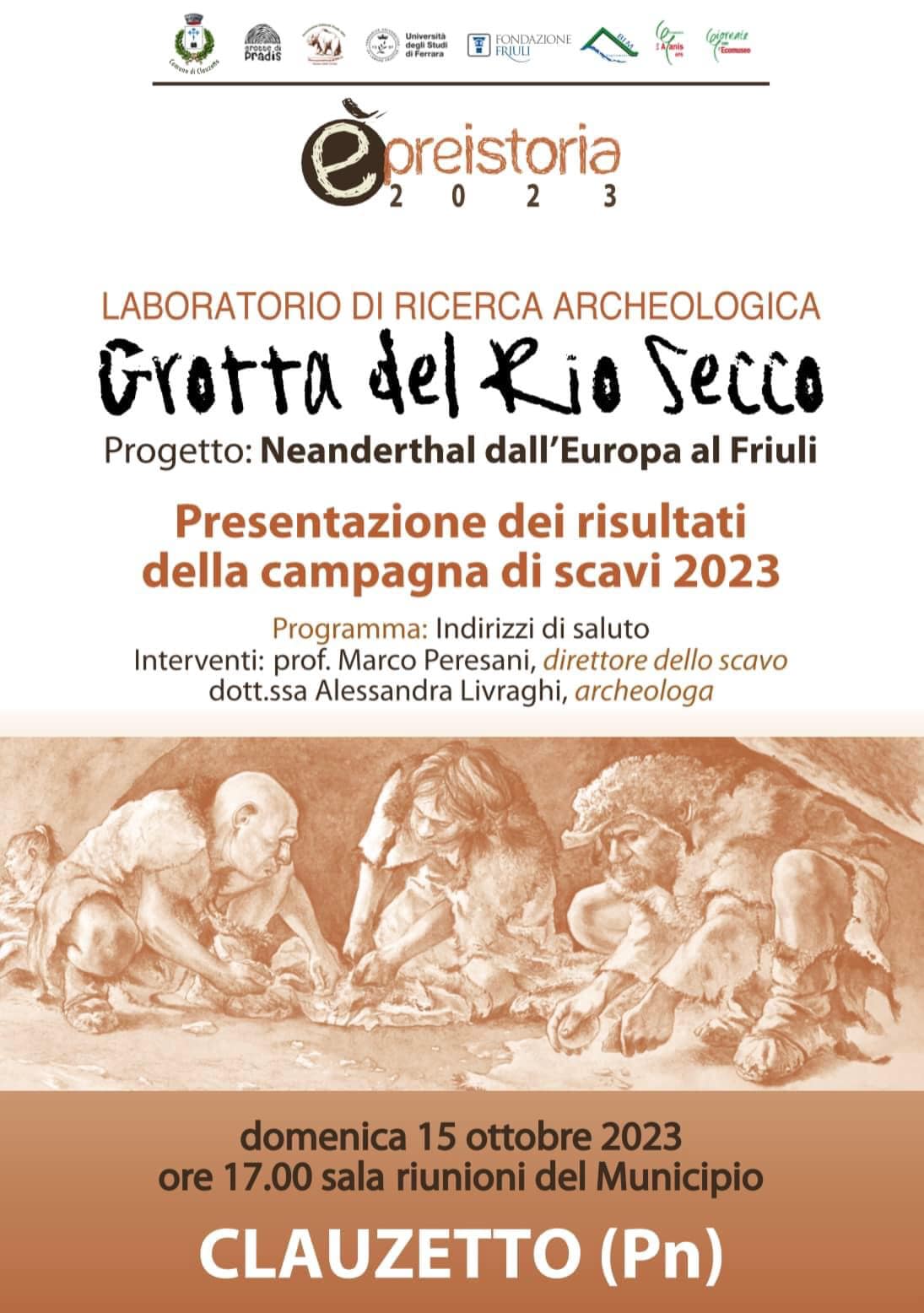 Laboratorio di ricerca archeologica - la Grotta del Rio Secco