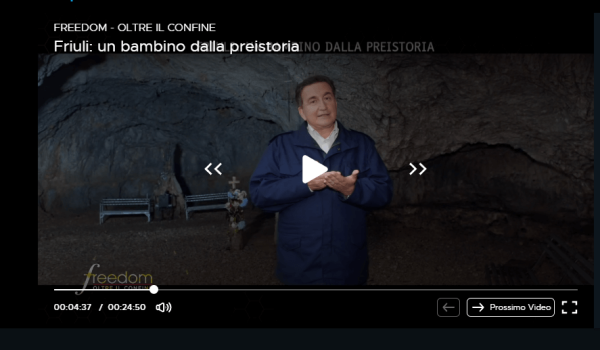 Le Grotte di Pradis in TV su Italia 1 nella trasmissione Freedom - Oltre il confine